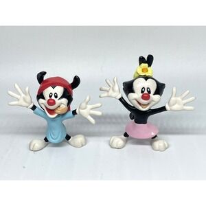 Vintage 1994 Dakin Animaniacs Figures Wakko and Dot Warner Bros Set of 2